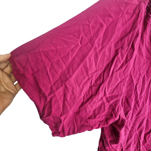 Torrid Womens Kimono Crochet Boho Crinkle Gauzey Size 1/2X Drapey Cover Up Open - Picture 5 of 9